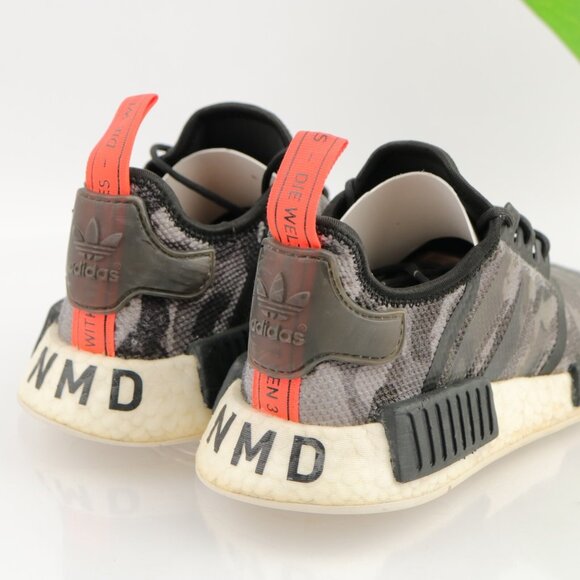 Adidas Womens NMD_R1 Running Shoe Size 7 Gray Camo Knit Sneaker Trainer Athletic - Picture 4 of 11